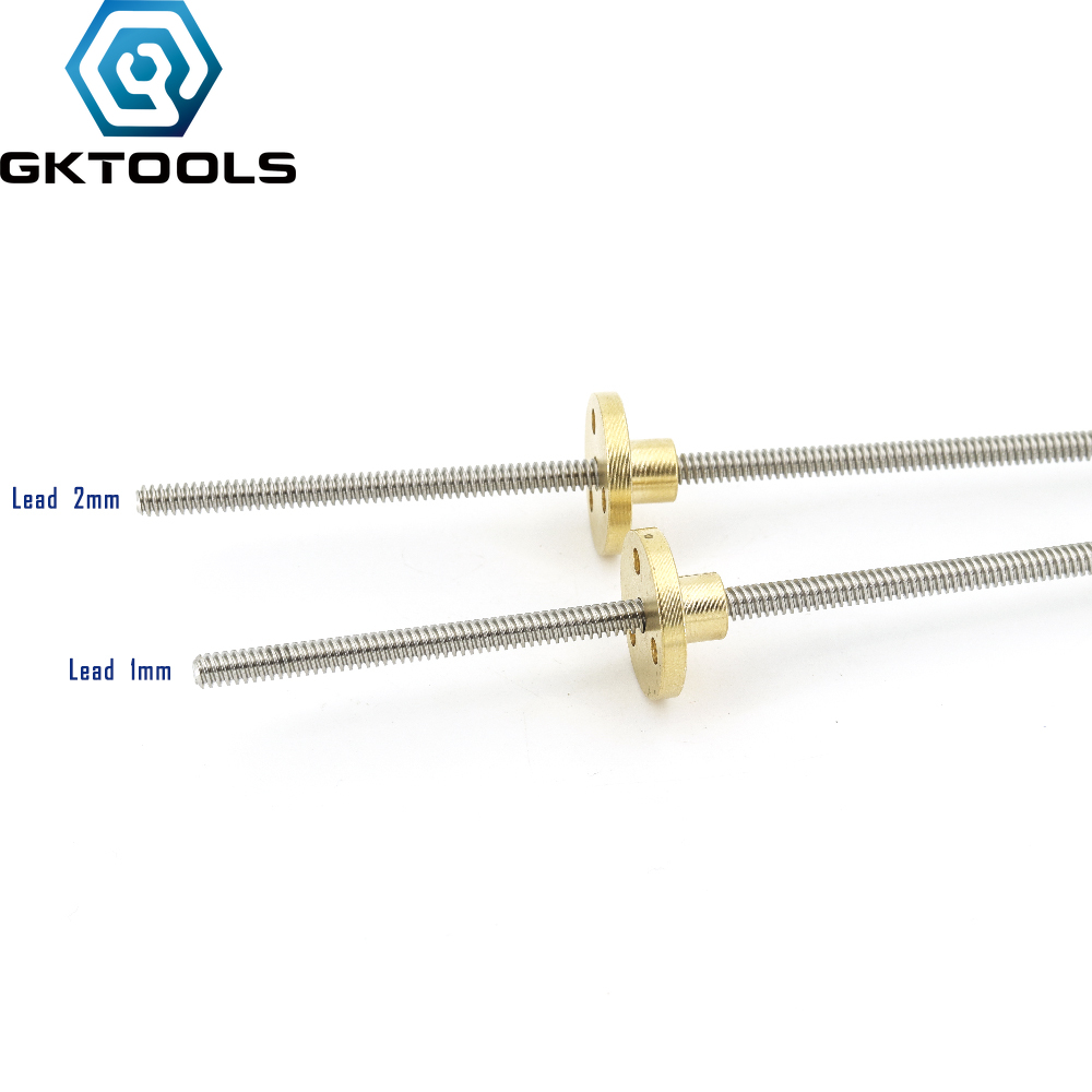 Lead Screw 8Mm - T4 stainless steel trapezoidal screw length