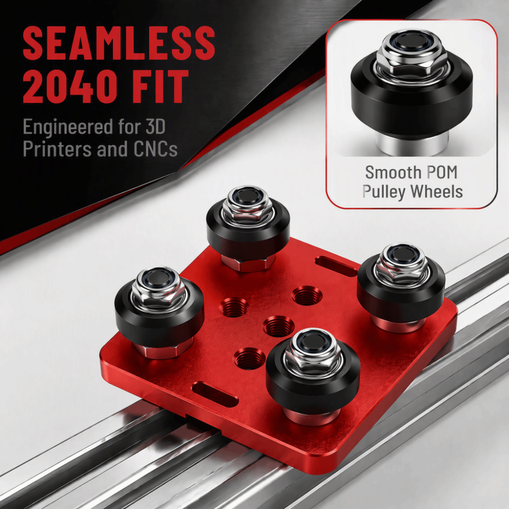 2pcs set Lightweight Design Al - V Slot Wheel recension och pris