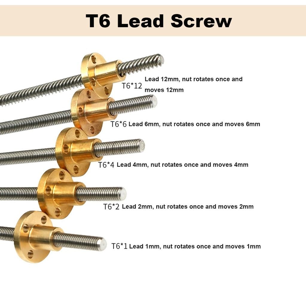1pcs T6 lead Screw Round Flang - Lead Screw 8Mm recension och pris