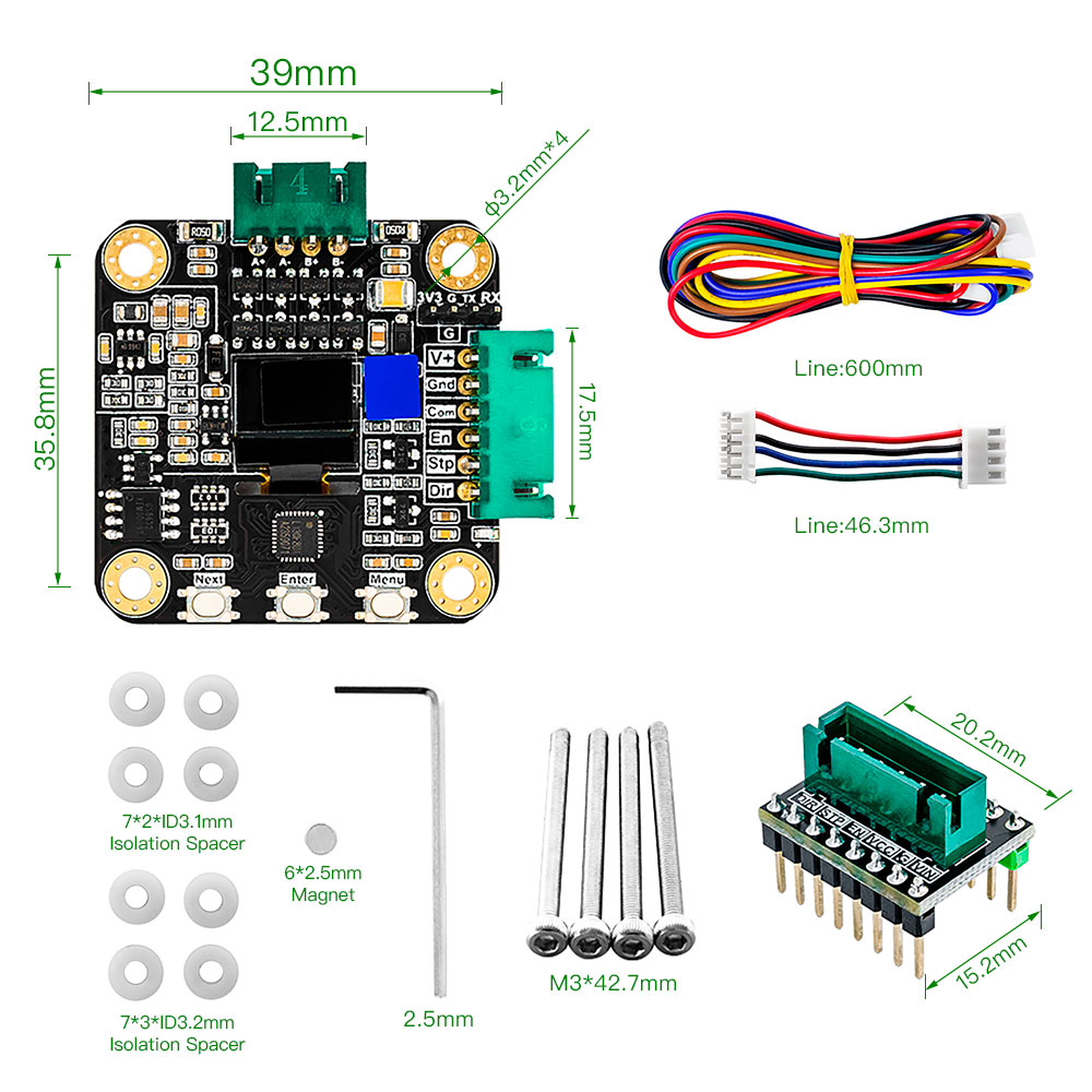 Makerbase MKS SERVO42C PCBA NE - Stepper Motor Nema17 recension och pris