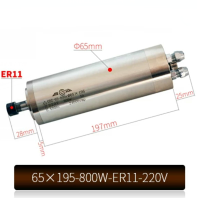 65X195-800W-ER11-220V CNC Wate - Water Cooled Spindle recension och pris