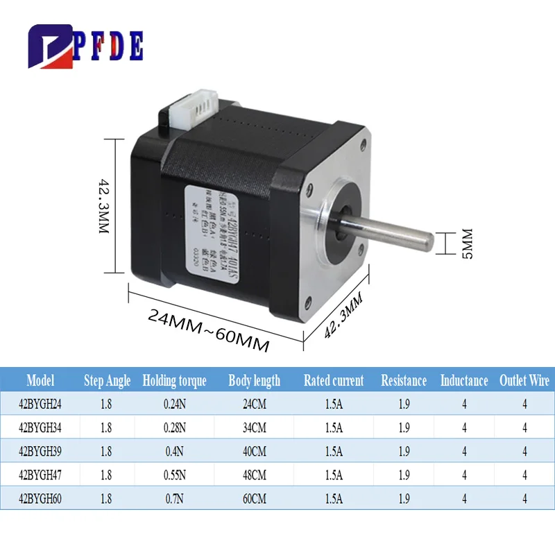 Nema17 Stepper Motor 42BYGH 3D - Stepper Motor Nema17 recension och pris