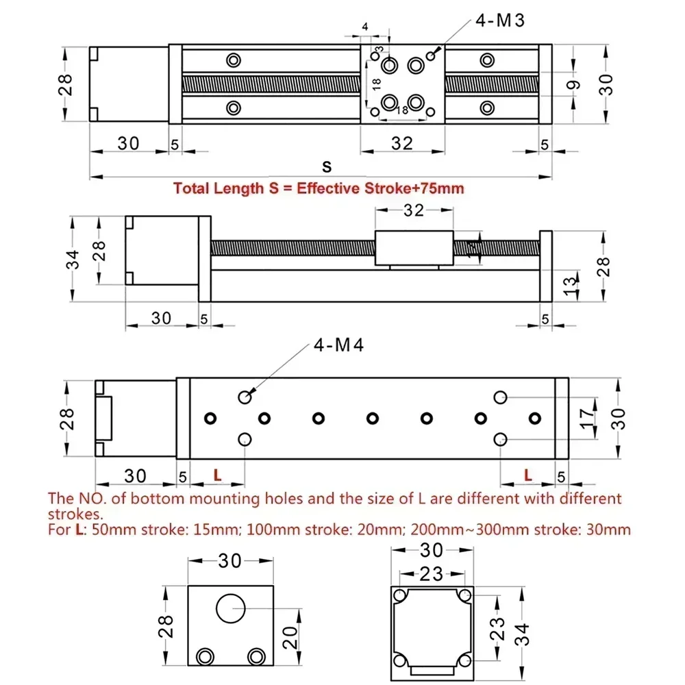 T-type Linear Guide Rail Stage - Linear Rod 8Mm recension och pris